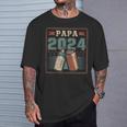 Papa 2024 初めてのパパ 父の日 新しい父親の父性 Tシャツ 彼への贈り物