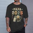 Papa 2025 年生 新しいパパ 若いパパ 初めてのパパ Tシャツ 彼への贈り物