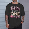 Papa Of Miss Onederful Girls 1歳の誕生日 マッチングファミリー Tシャツ 彼への贈り物