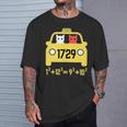 Penredpen タクシーキャット、ラマヌジャンタクシータクシー番号 1729 Tシャツ 彼への贈り物