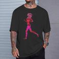 Pink Red Heart Love Mom S Runner Mama Mother's Day T-Shirt Gifts for Him