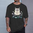 Pointed Cat 猫 ネコ シャム猫 ヒマラヤン トンキニーズ 花 レトロ ガーリー メンズ レディース キッズ Tシャツ 彼への贈り物