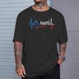 Pragakyline Latido Del Corazón República Checa Amo Praha Camiseta unisex Regalos para él