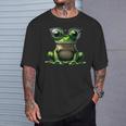 Ranaerde Con Gafas Deol Divertido Reptil Herpetología Amor Camiseta unisex Regalos para él