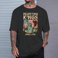 Rejecting Kings Since 1776 Flag Protest Save Democracy T-Shirt Gifts for Him