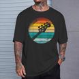 Retro Bajista Rockero Músico Instrumento Música Bajo Camiseta unisex Regalos para él