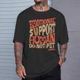 Retro Do Not Pet Emotionalupport Human Groovy Tシャツ 彼への贈り物