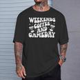Weekends Coffee Sports Mom Sports Mama Sports Mother T-Shirt Gifts for Him