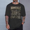 Salinas De Bonneville Motociclismo Carreras Moterointage Camiseta unisex Regalos para él