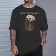Save The Planet かわいいラッコ。 Tシャツ 彼への贈り物