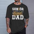 Senior Band Dad 2026 Senior Marching Band Father 2026 T-Shirt Gifts for Him