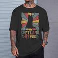 Shetlandheepdogintage シェットランドシープドッグ シェルティ ヴィンテージ 犬 Tシャツ 彼への贈り物