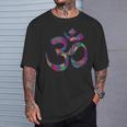 Símbolo Om Aum Ohm Mandala Hindú Yoga Meditación Namaste In Mangas Camiseta unisex Regalos para él