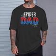 Spider Dad Family Birthday Father's Day T-Shirt Gifts for Him