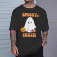 Spooky Ghost Dogs ハロウィンtシャツ コーチに最適 Tシャツ 彼への贈り物