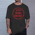Stop Being A Racist Circle 反人種差別 平等 Blm Tシャツ 彼への贈り物