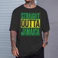 Straight Outta Jamaica ジャマイカ カリビアン レトロ レゲエ パーティー Tシャツ 彼への贈り物