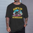 Surf Upchnauzer ファニーグラフィックtシャツ Tシャツ 彼への贈り物