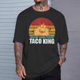 Taco King For Tacos Lover メキシカンタコス ファニー タコス サンセット Tシャツ 彼への贈り物