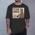 Team Horse 面白い馬のデザイン Tシャツ 彼への贈り物