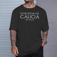 Historia Europea Del Reino De Galicia Camiseta unisex Regalos para él