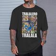 Tralalero Tralala イタリアンブレインロットミーム Tシャツ 彼への贈り物