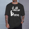Tutto Bene イタリア語のいいことわざ Okay Good Excellent Tシャツ 彼への贈り物