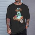 Ufo にさらわれる 寿司 すし たまご サーモン まぐろ Tシャツ 彼への贈り物