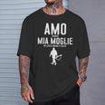 Uomo Io Amo Mia Moglie Detto Divertente Cacciatore Caccia Papà Maglietta Regalos para él