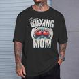 Uper Boxing Mom Guantes De Boxeo Y Boxeadores De Apoyo Cuello Camiseta unisex Regalos para él