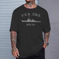 Uss Cole Ddg-67 De Perfil De Línea De Flotación Camiseta unisex Regalos para él