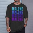 Vintage Malone Personalized Name I Love Malone T-Shirt Gifts for Him
