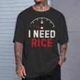 Vintage I Need Rice Lover レトロ 米 食べ物 好き Tシャツ 彼への贈り物