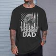Vintage Usa Flag World's Best Poodle Dog Dad Fathers Day T-Shirt Gifts for Him