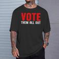 Vote Them All Out 投票 Tシャツ 彼への贈り物