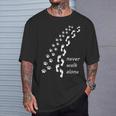 Never Walk Alone Para Dueños De Perros Camiseta unisex Regalos para él