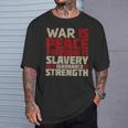 War Is Peace 引用tシャツ Tシャツ 彼への贈り物
