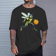 Wasp バスケットボール選手バスケットボール スズメバチ Tシャツ 彼への贈り物