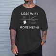 Wifiを減らしニーファイを増やすlds宣教師とミームの贈り物 Tシャツ 彼への贈り物