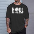 Xrp リップルコイン Hodlはxrp リップルクリプトホドラーです。 Tシャツ 彼への贈り物