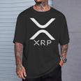 Xrpロゴ暗号通貨暗号 Tシャツ 彼への贈り物