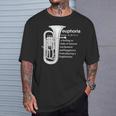 「Euphoria」吹奏楽のためのユーフォニアムユーモア 面白いユーフォニアム Tシャツ 彼への贈り物