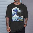 【神奈川沖浪裏】葛飾北斎 和柄 日本のお土産 贈り物 ギフト Tシャツ 彼への贈り物