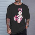 うさぎ星人ピンクちゃん Tシャツ 彼への贈り物