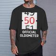 おもしろい 50歳の誕生日 オールドメーター 50歳 50歳 誕生日 50歳 50歳 Tシャツ 彼への贈り物