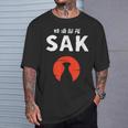 おもしろ人気tシャツ 特酒部隊「Sakサック」 Tシャツ 彼への贈り物