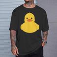 かわいいゴム製アヒルのアヒル Tシャツ 彼への贈り物