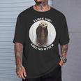 かわいいラッコ 言って I Love You Like No Otter私はあなたを愛しています Tシャツ 彼への贈り物