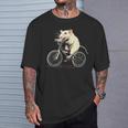 げっ歯類と白いネズミ愛好家のためのクールなサイクリングラット Tシャツ 彼への贈り物