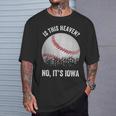 ここは天国か？アイオワ・ビンテージ・ベースボール・コーン・フィールズ Tシャツ 彼への贈り物